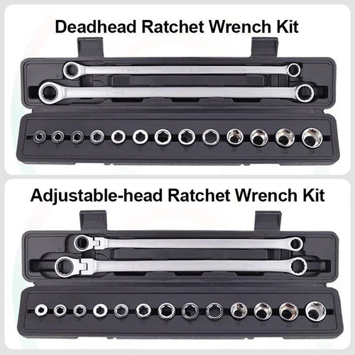 Wisecraft™ Adjustable-head Ratchet Wrench