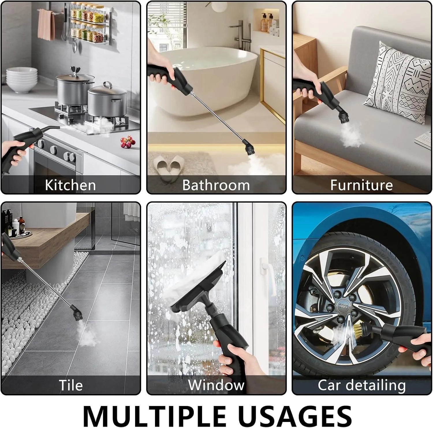 Wisecraft™ Compact High-Temperature & Pressure SteamJet Cleaner