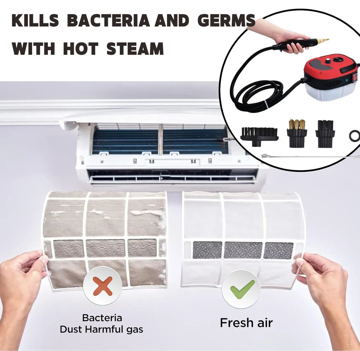 Wisecraft™ Compact High-Temperature & Pressure SteamJet Cleaner.
