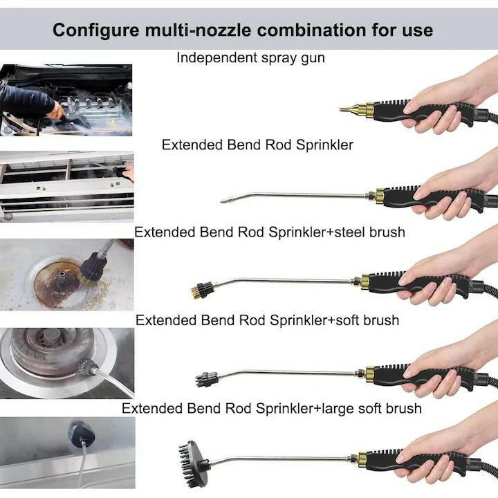 Wisecraft™ Compact High-Temperature & Pressure SteamJet Cleaner