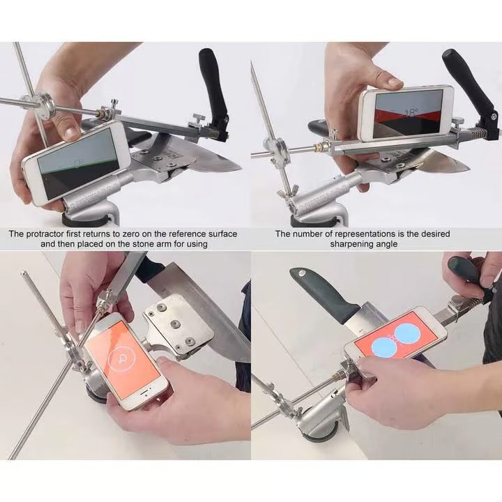 Wisecraft™ Professional Knife Sharpener with 7 Whetstones
